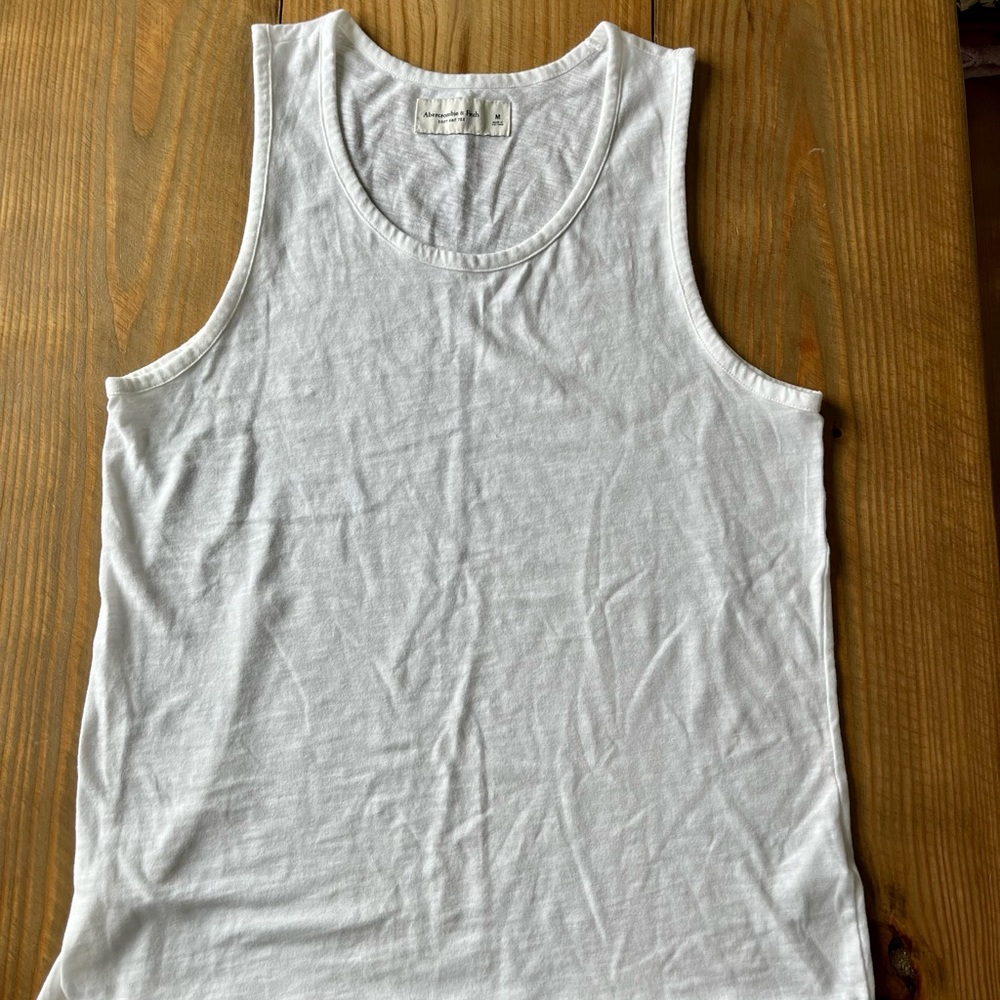 Abercrombie & Fitch men’s size medium white tank